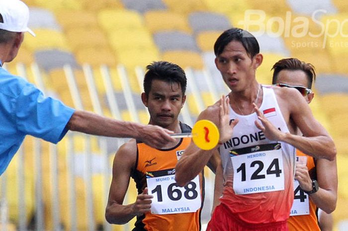 Hendro Yap, atlet Jalan Cepat yang menyumbang medali emas ke-12 untuk Indonesia di SEA Games 2017.