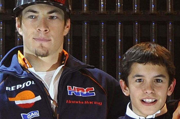 Nicky Hayden dan Marc Marquez.