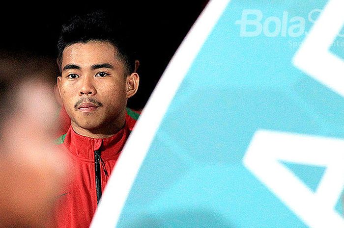 Kapten timnas U-19 Indonesia, Nurhidayat Haji Haris, menjelang laga melawan Filipina pada pertanding