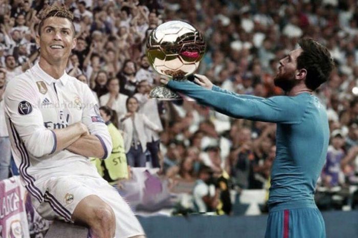 Meme yang beredar setelah Cristiano Ronaldo menjuarai Ballon d'Or 2017