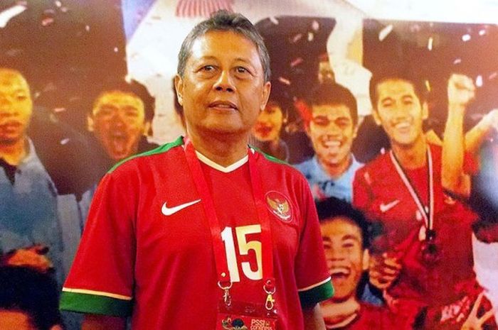Mantan kapten tim nasional, Heri Kiswanto, saat menghadiri Kongres Tahunan PSSI di Hotel Aryaduta, Kota Bandung, Jawa Barat, pada Minggu (8/1/2017).