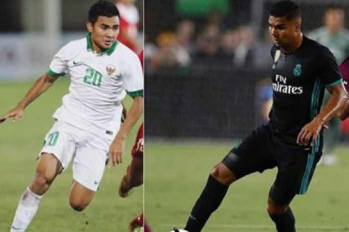 Asnawi Mangkualam Bahar (kiri) dan Casemiro (kanan)