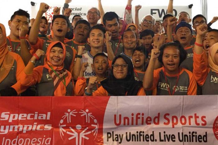 Unified Schools dan Athlete Leadership di Kantor FWD, Bandung, pada Jumat (11/5/2018).