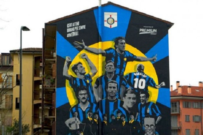 Mural 110 Tahun Inter Milan