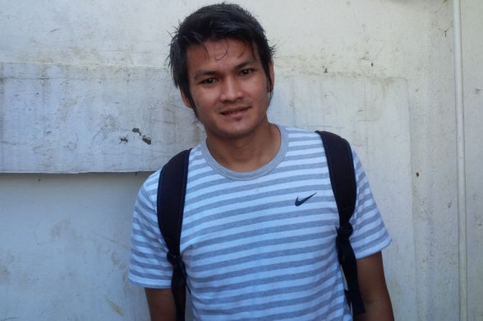 Bek tengah Bobby Satria saat ditemui di mes Persib, Jalan Ahmad Yani, Kota Bandung, Kamis (15/3/2018).