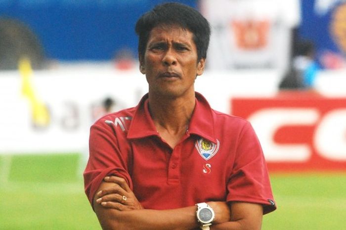 Asisten pelatih Arema Cronus, I Made Pasek Wijaya. 