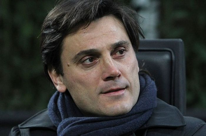 Vincenzo Montella dalam laga Serie A antara Sampdoria lawan AC Milan di San Siro, 28 November 2015.