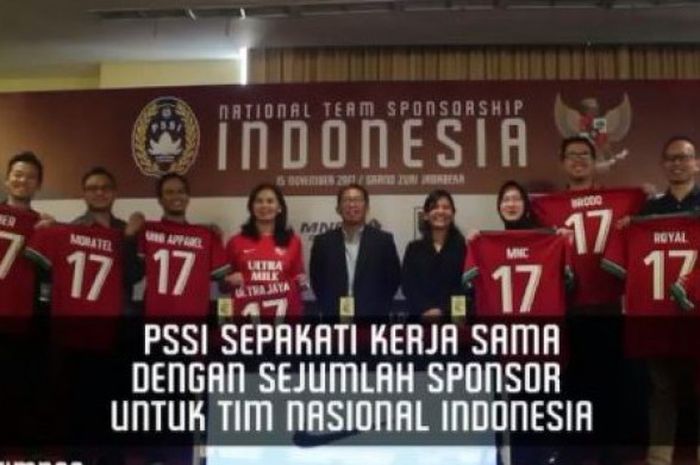 PSSI melakukan kesepakan dengan pihak sponsor untuk timnas Indonesia