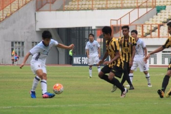 Timnas U-16 Jepang Vs Timnas U-16 Malaysia di laga Grup J Kualifikasi Piala Asia U-16 2018 yang dimainkan di Stadion Wibawa Mukti, Bekasi, Minggu (14/9/2017).