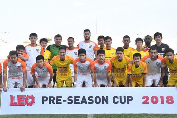 Yanto Basna saat membela Khonkaen FC di ajang Leo Pre-Season Cup 2018, Minggu (14/1/2018).