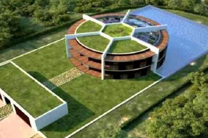 Rumah mewah milik Lionel Messi.