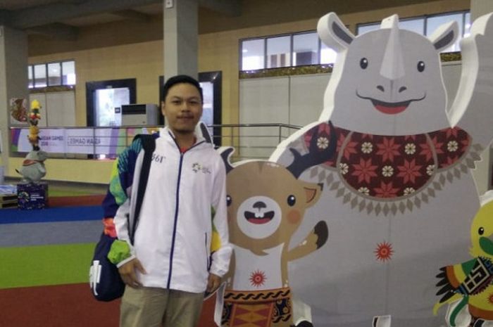 Salah satu volunteer yang bertugas di Palembang pada Asian Games 2018, Masagus Mansyur Firdaus.
