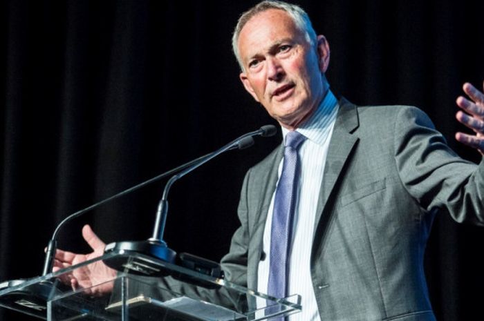 Ketua Premier League, Richard Scudamore, berbicara dalam forum di Hong Kong, 20 Juli 2017.