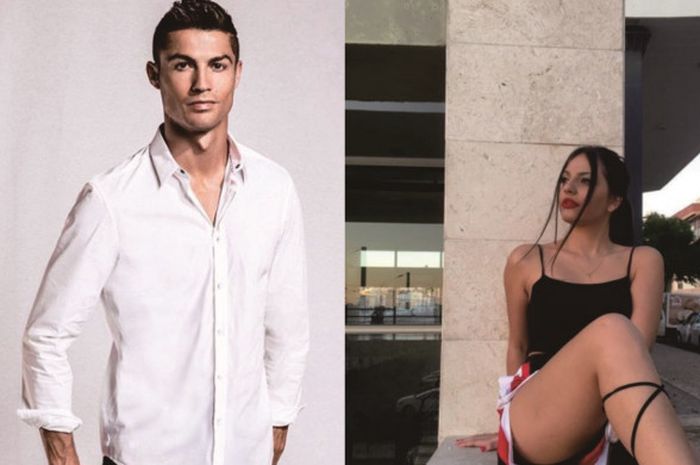 Cristiano Ronaldo (kiri) dan Natacha Sofia (kanan)