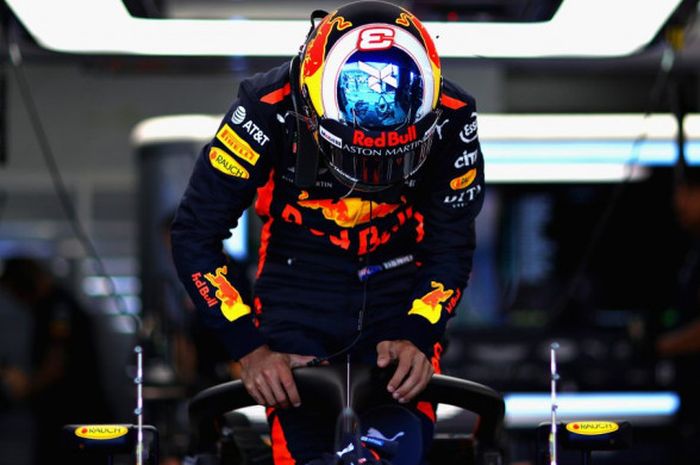 Daniel Ricciardo saat bersiap menjalani sesi hari pertama dari F1 GP Prancis 2018, Jumat (22/6/2018).
