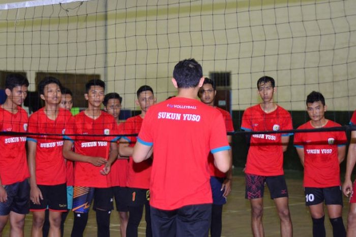 Tim Sukun Yuso Gunadharma bersiap mengikuti Livoli Divisi Utama 2017.
