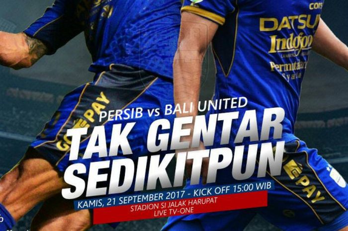 Persib Bandung menghadapi Bali United pada pekan ke-25 Liga 1, di Stadion Si Jalak Harupat, Kabupaten Soreang, Bandung, Kamis (21/9/2017).