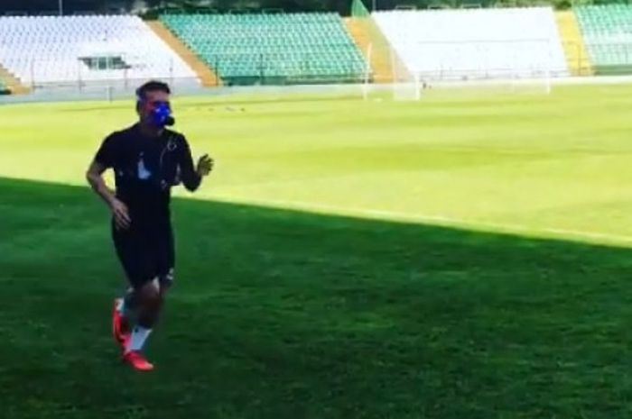  Egy Maulana Vikri saat menjalani tes sebelum gabung latihan perdana Lechia Gdansk 