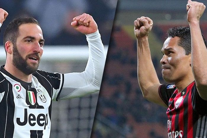 Gonzalo Higuain vs Carlos Bacca, adu tajam di J Stadium.