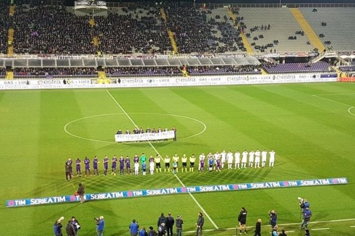 Suasana jelang pertandingan Serie A antara Fiorentina dan Palermo di Stadion Artemio Franchi, Minggu (4/12/2016). 