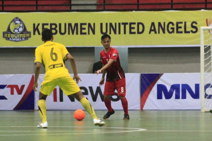 SVYV SFC Futsal melawan Giga FC Lampung di GOR Amongrogo, Yogyakarta, Minggu (18/3/2018).