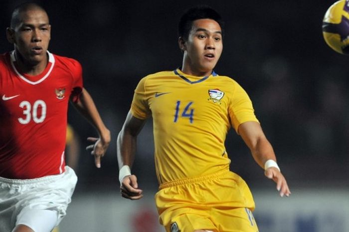 Nova Arianto (kiri), ketika masih memperkuat timnas Indonesia.