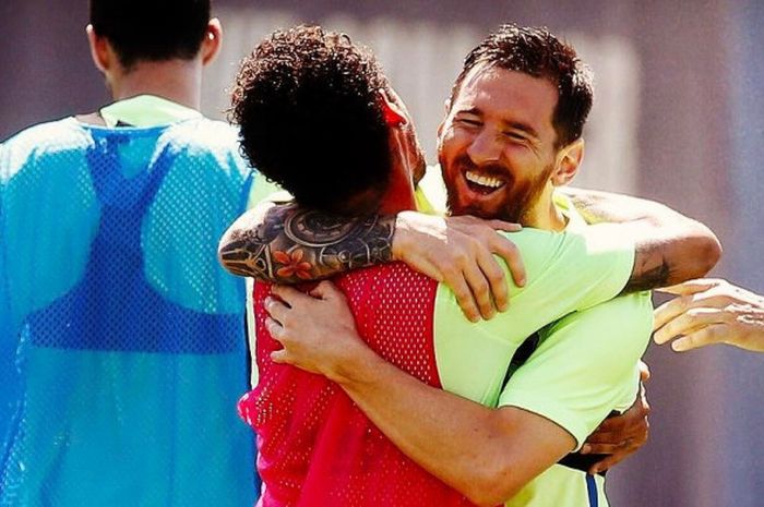 Lionel Messi mengunggah pesan perpisahan untuk Neymar melalui akun instagram.