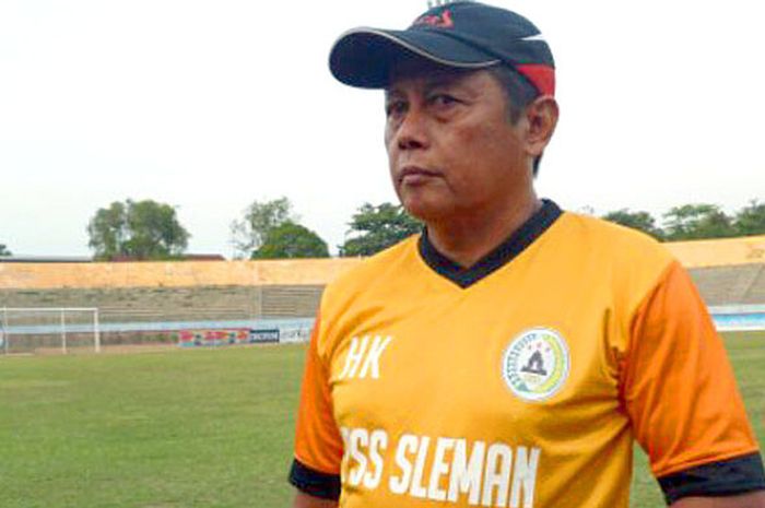 Pelatih PSS Sleman, Herry Kiswanto.