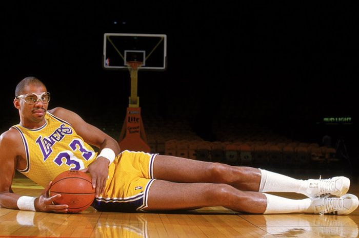 Kareem Abdul Jabbar saat membela LA Lakers