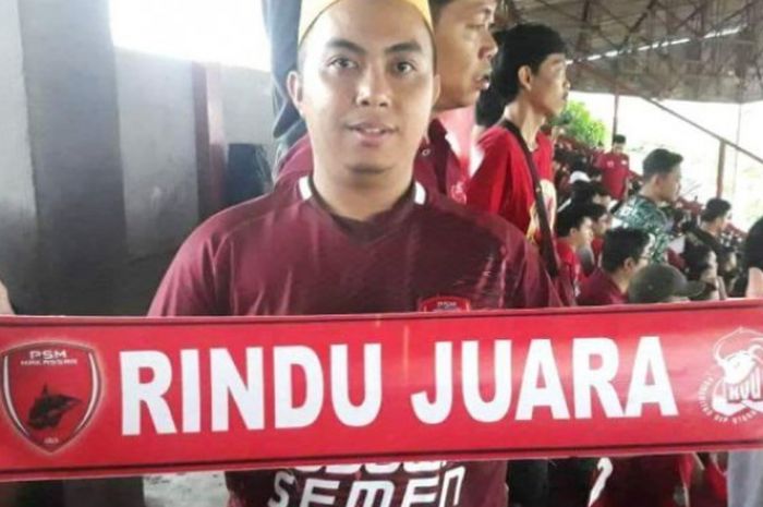 Suporter PSM Makassar asal Pangkep Sulawesi Selatan, Zul Jaya 