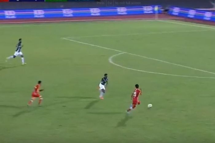 Cuplikan gol keempat Selangor FA yang diciptakan oleh Syahmi Safari saat melawan Melaka United pada lanjutan Liga Super Malaysia, Rabu (7/2/2018).