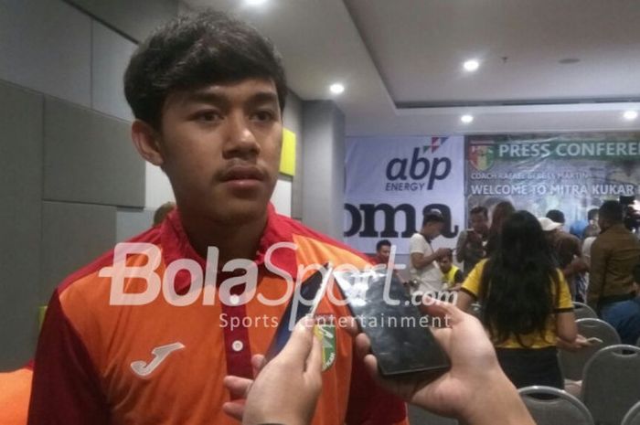 Pemain muda Mitra Kukar, Muhammad Luthfi Kamal.