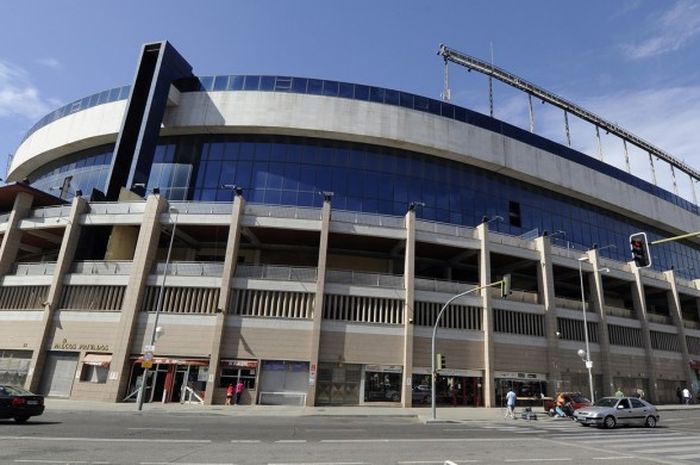 Foto Stadion Vicente Calderon, markas Atletico Madrid, diambil pada 23 September 2012. 