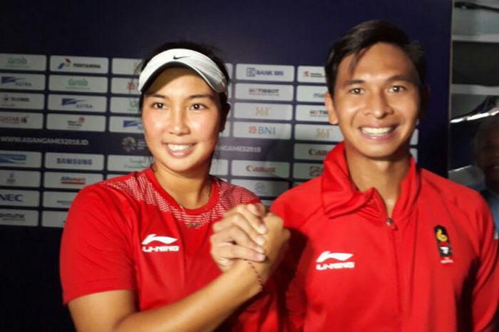 Christopher Rungkat/Aldila Sutjiadi di perempat final ganda campuran Asian Games 2018 pada Kamis (23