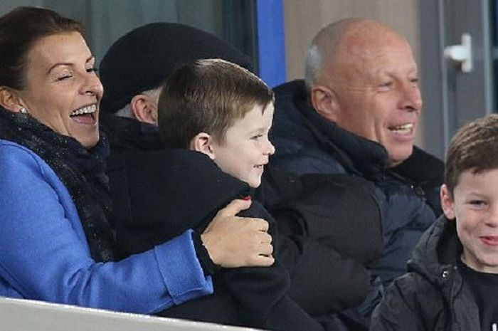 Keluarga wayne Rooney menyaksikan pertandingan Everton vs Huddersfield