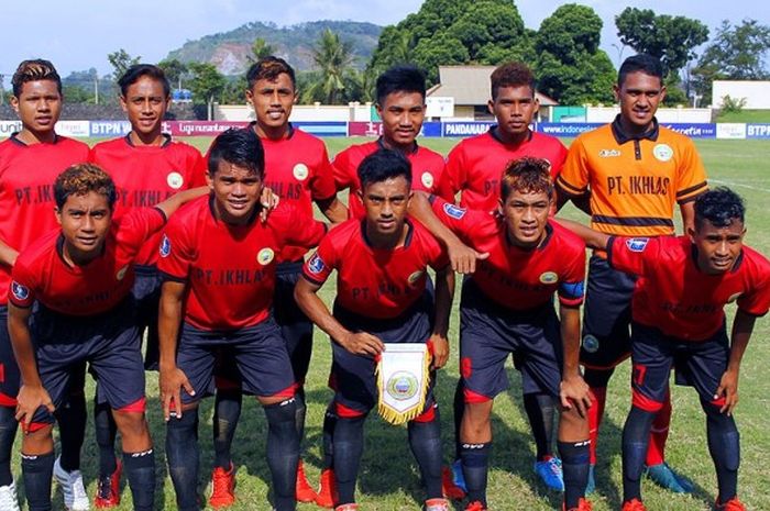 Persihaltim Halmahera Timur, berpose menjelang laga Piala Soeratin 2016.