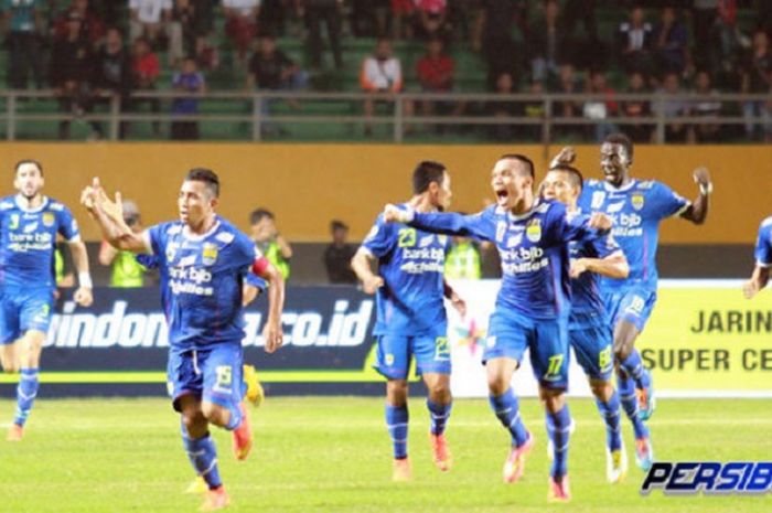 Persib Bandung saat menjuarai ISL 2014
