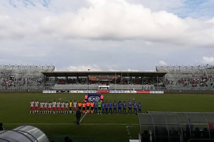 Pertandingan lanjutan Liga Premier Malaysia antara Sarawak dan Felcra FC, Sabtu (10/2/2018). 