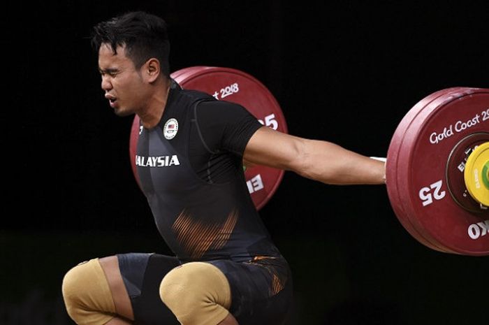 Lifter Malaysia, Abd Mubin Rahim, tampil di kelas  77 kg pada Commonwealth Games 2018 yang digelar di Gold Coast, Australia, 7 April.