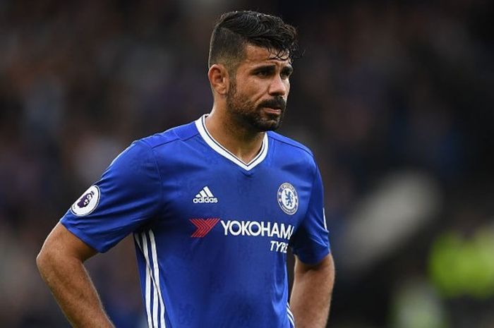 bek Chelsea, Diego Kosta dalam laga Premier League melawan Hull City di KCOM Stadium, Hull, Inggris, 01 Oktober 2016. 