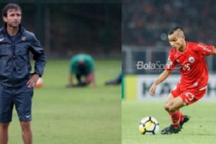 Luis Milla dan Riko Simanjuntak