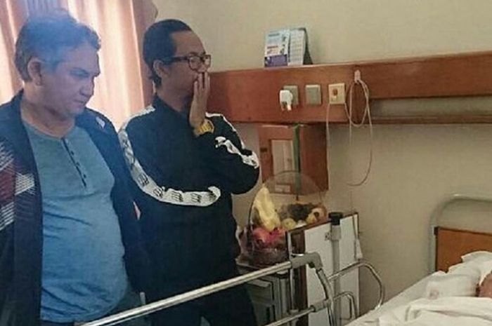 Almarhum Ricko Andrean Maulana di Rumah Sakit Santo Yusuf, Bandung, Kamis (27/7/2017).