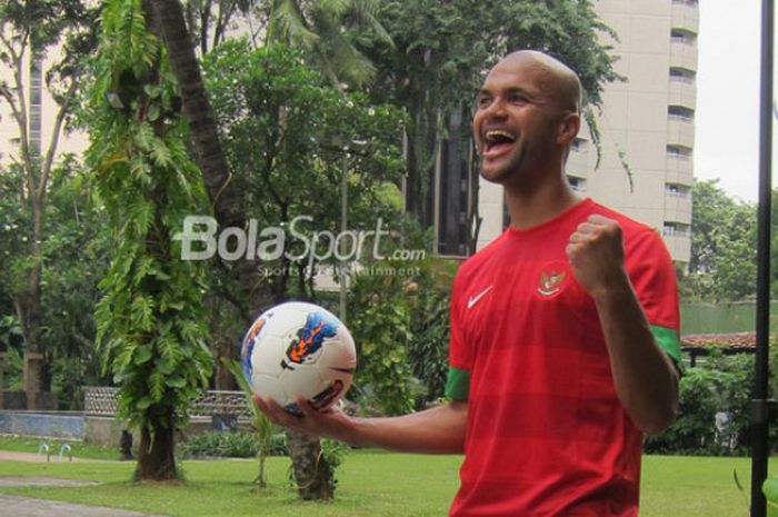 Sergio van Dijk, striker asal Belanda yang memilih menjadi warga negara Indonesia.