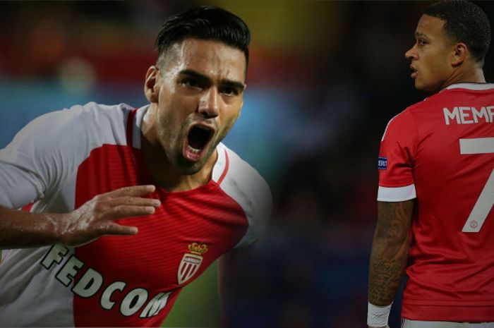 Radamel Falcao dan Memphis Depay tampil gemilang di Ligue 1