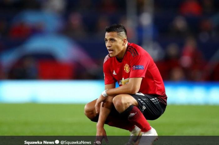 Penyerang Manchester United, Alexis Sanchez.