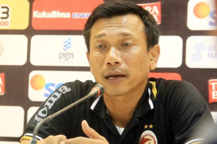 Pelatih Sriwijaya FC, Widodo Cahyono Putro.