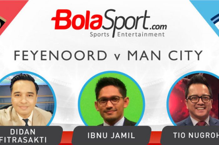 Tiga presenter olahraga nasional memberikan prediksinya untuk pertandingan Feyenoord vs Manchester City.