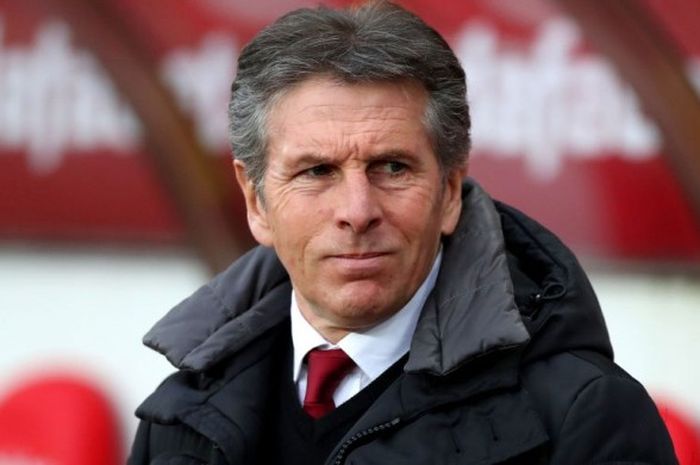 Manajer Southampton, Claude Puel, dalam pertandingan Premier League 2016-2017 menghadapi Sunderland di Stadium of Light, Sunderland, Inggris, pada 11 Februari 2017.