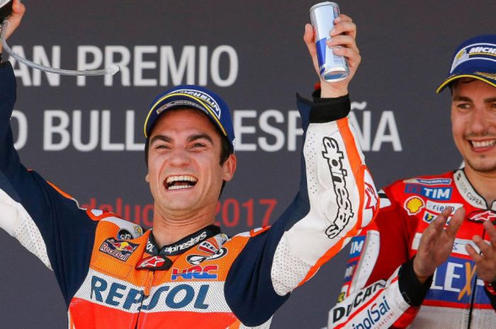 Dani Pedrosa dan Jorge Lorenzo saat masih membalap di MotoGP.