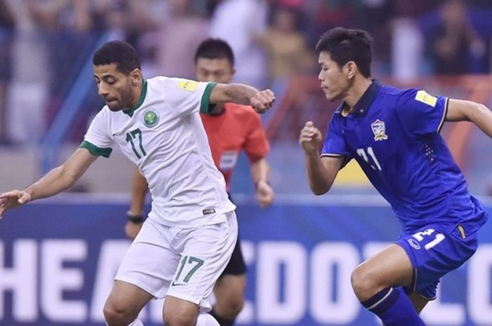 Laga Kualifikasi Piala Dunia 2018 antara Arab Saudi dan Thailand, Kamis (1/9/2016)